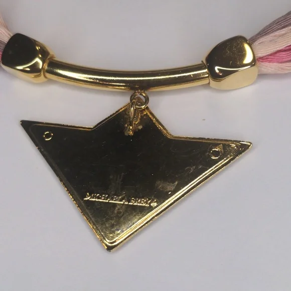 Vintage 1980s Michaela Frey Enamel Pendant Necklace – Signed Modernist Style - Picture 6 of 8